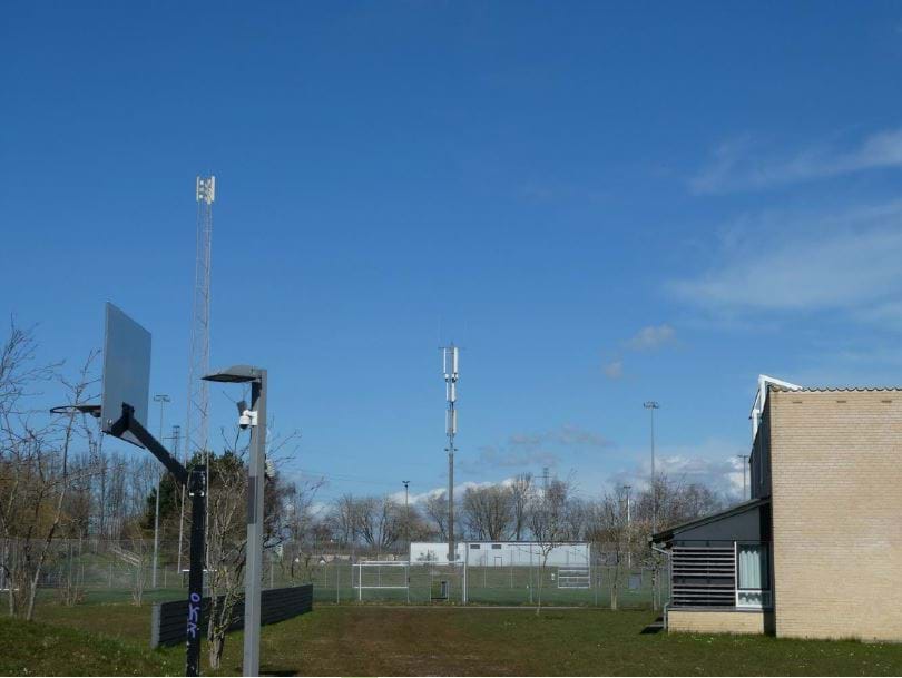 Efter visualisering set fra Kingoskolen i en afstand af ca. 170 m