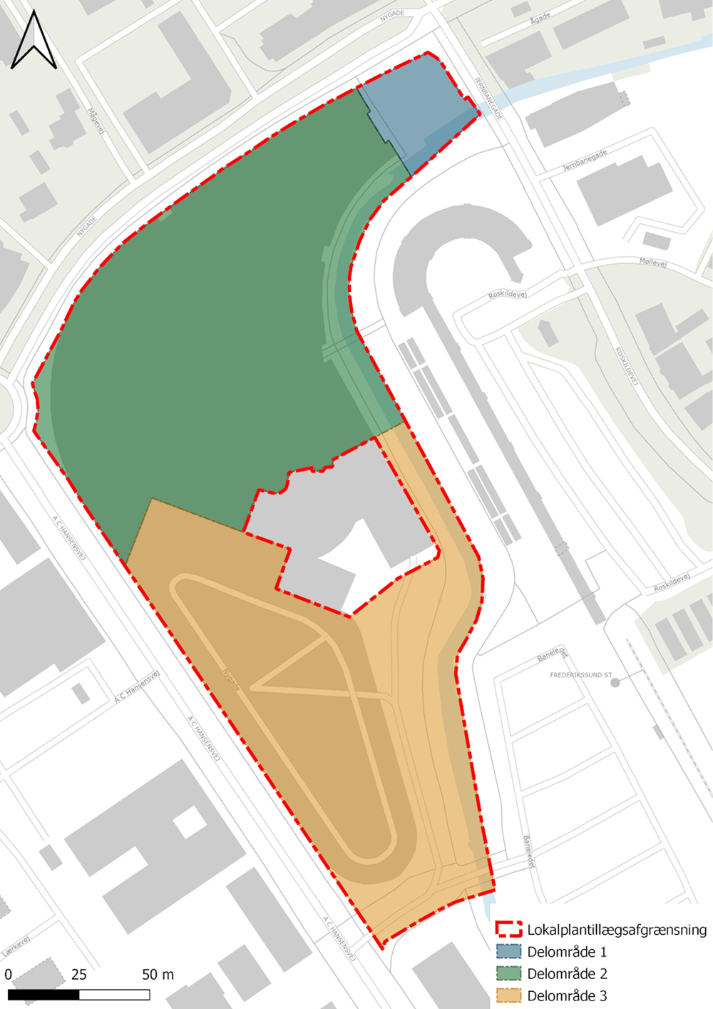 Delområder indenfor planområdet