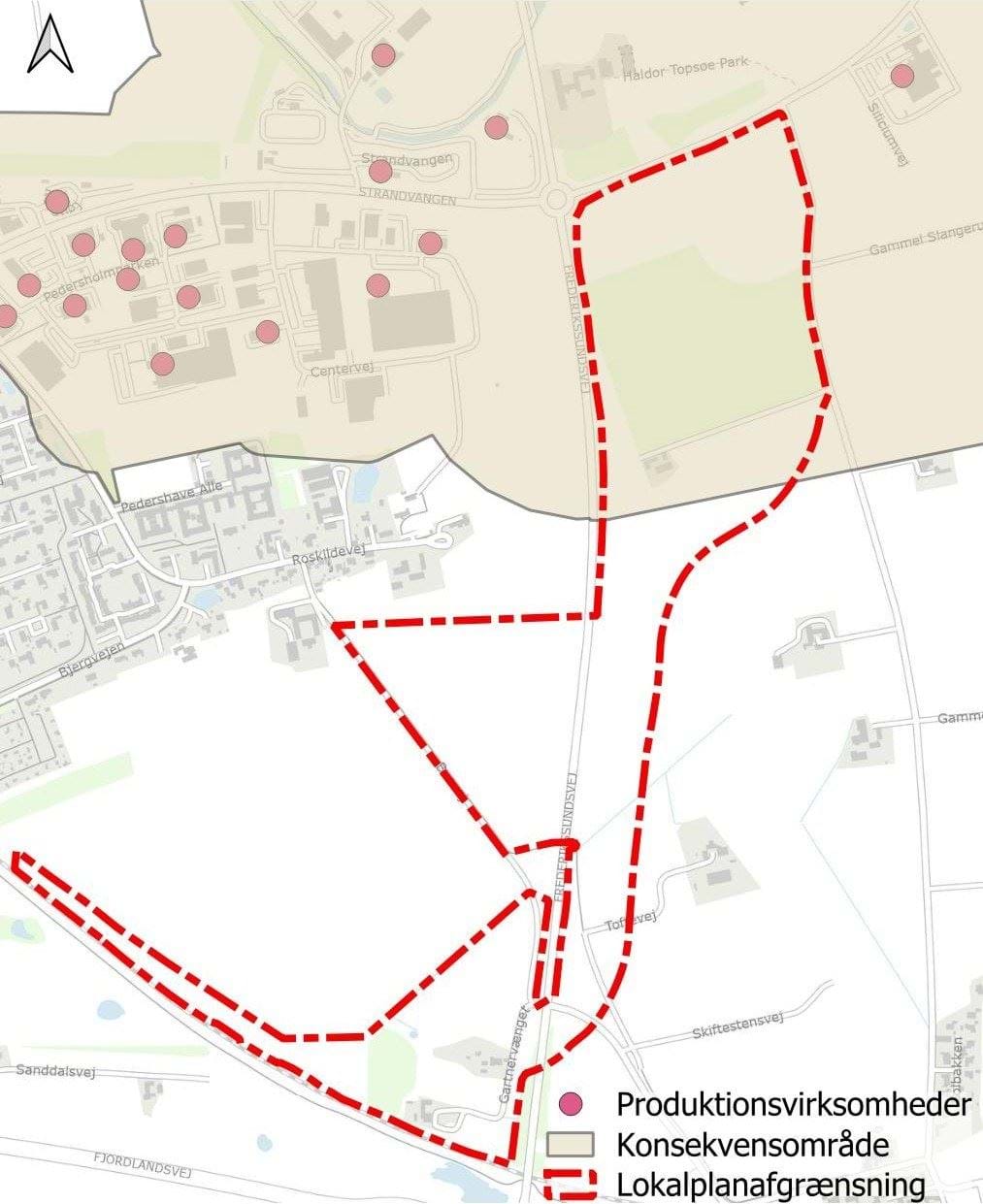 Produktionsvirksomheder og konsekvenszone herom